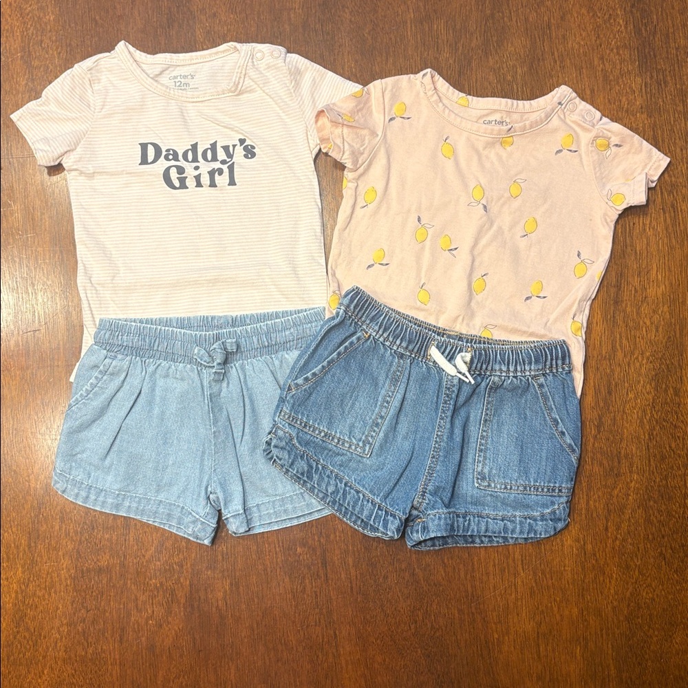 12 Month Girl Carters Spring/Summer Set